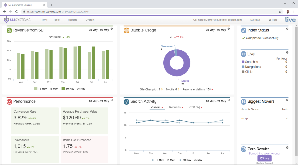 screenshot of SLI Systems